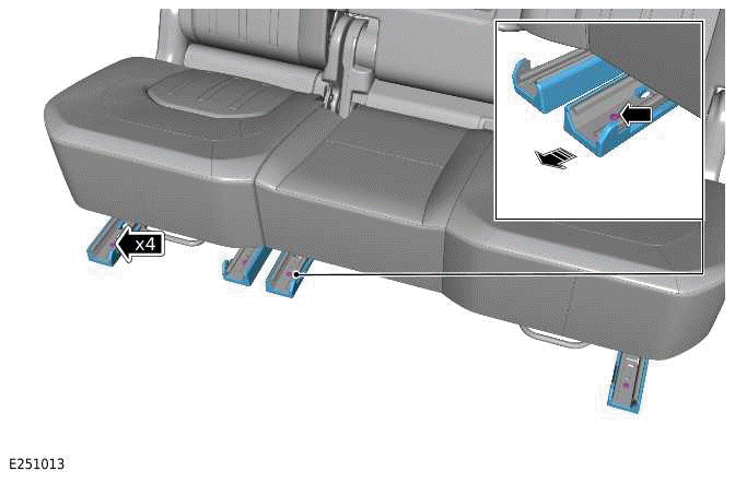 Second Row Seat Track Cover Trim